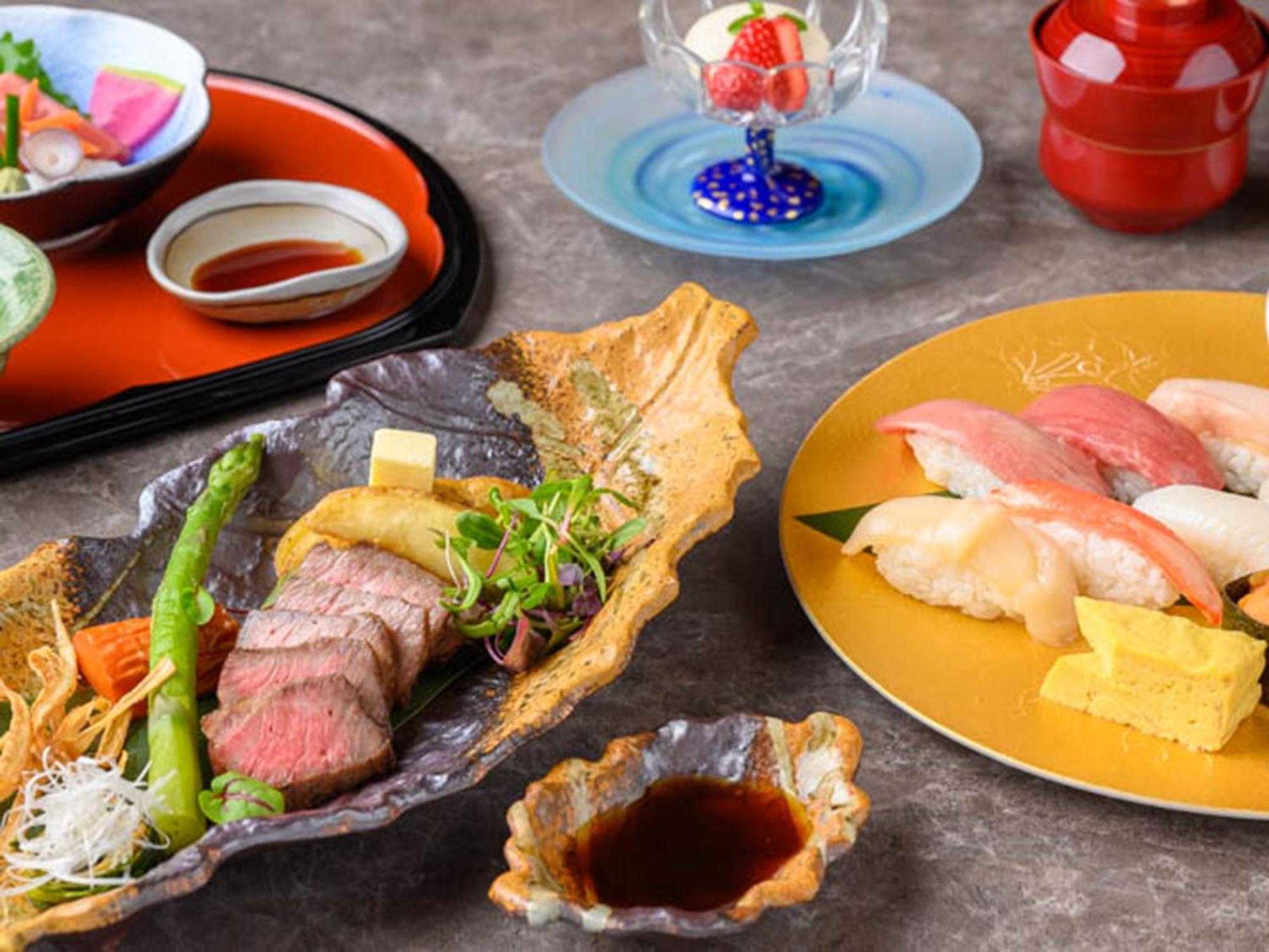 Shin Furano Prince Hotel Dış mekan fotoğraf A selection of Japanese cuisine